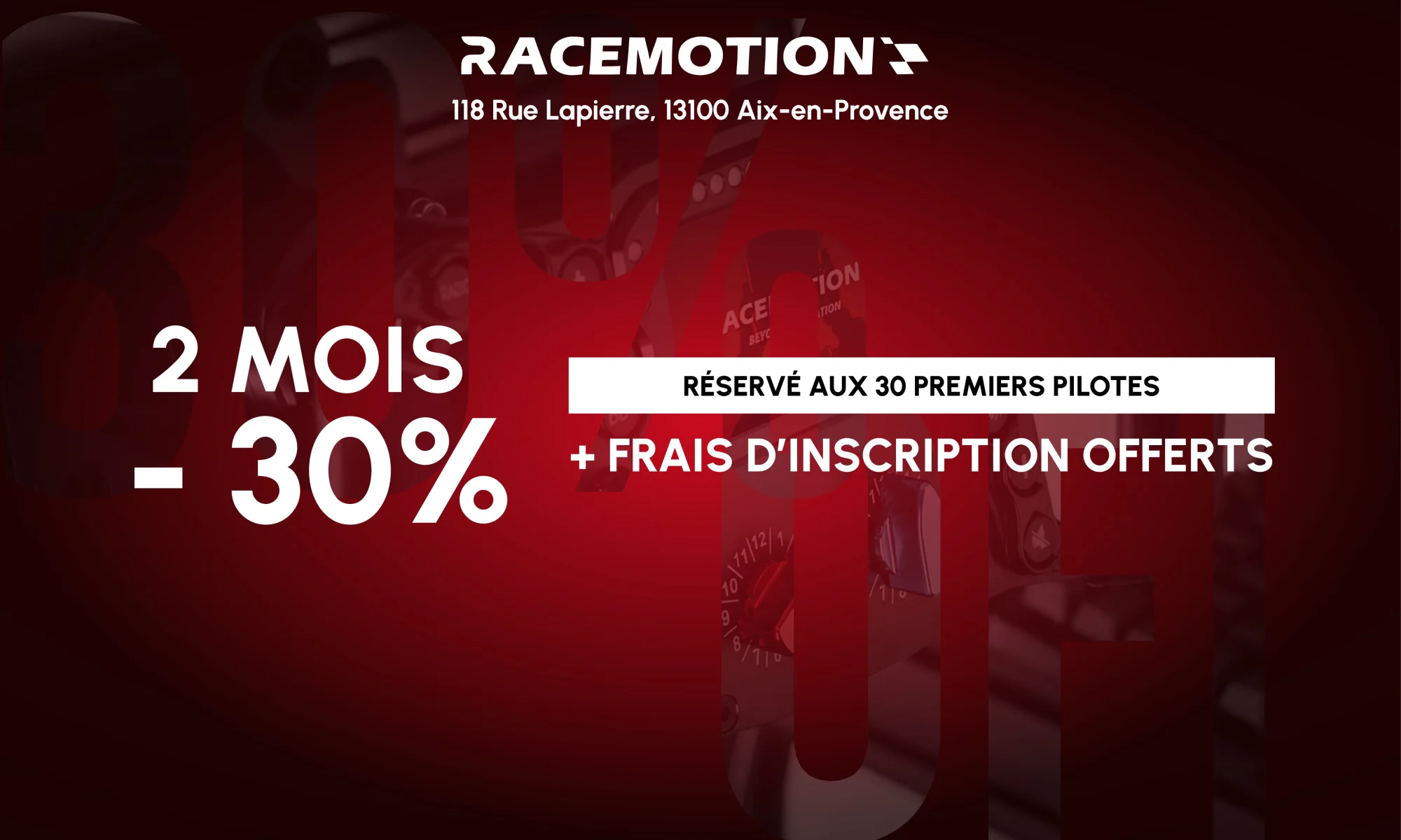 −30 % les 2 premiers mois + frais d'inscription offerts — pré-inscription abonnement
